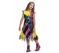 Disney Deluxe Official Sally Skellington Costume Kids, Made with Super Soft Satin, Nightmare Before Christmas Dress for Girls Halloween Costumes For Kids Fancy Dress Up Outfit 7-8 Years