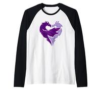 Disney Descendants 2 Mal Dragon Raglan Baseball Tee