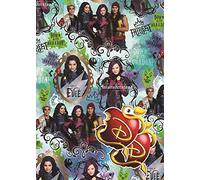 Disney Descendants 2 Sheets Of Gift Wrap And 2 Gift Tags