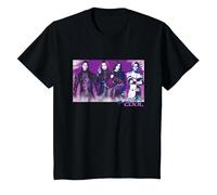 Disney Descendants 3 Carlos Mal Jay Evie Wickedly Cool T-Shirt, Youth, Black, Medium