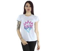 Disney Descendants Pink Crown Cotton T-Shirt In Grey Grey M