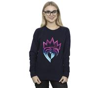 (M, Navy Blue) Disney Womens/Ladies Descendants Pink Crown Sweatshirt