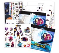 Disney Descendants Stickers Party Pack Bundle - Over 240 Descendants Stickers with Bonus Tattoos (12 Sticker Sheets, Descendants Party Supplies)