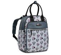 Disney Diaper Bag Backpack with Changing Pad Minnie Mouse - 16” Nylon Baby Bag for Parents, Insulated Bottle Holders, Multiple Storage Pockets