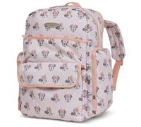 Disney Diaper Bag Backpack with Changing Pad Minnie Mouse - 16” Nylon Baby Bag for Parents, Insulated Bottle Holders, Multiple Storage Pockets