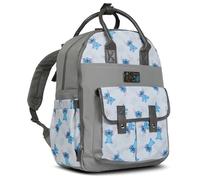 Disney Diaper Bag Backpack with Changing Pad Stich - 16” Nylon Baby Bag for Parents, Insulated Bottle Holders, Multiple Storage Pockets