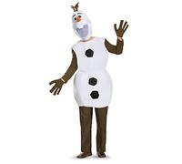 Disney Disguise Men's Olaf Deluxe Adult Costume, White, One size