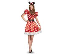 Disguise Disney Minnie Mouse Classic Costume, Dress with Belt & Headband, 8-10