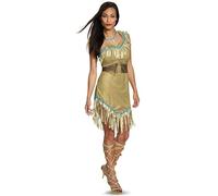 Disney Disguise Women's Pocahontas Deluxe Adult Costume, Brown, One Size