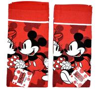 Disney Dish Towels 2 Piece Set Kitchen Cloth (Mickey Minnie Red)