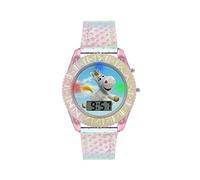 Disney Disney Digital Kids Iridescent PU Strap Flashing Unicorn Dial Watch TYM4000ARG