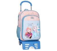 Disney Disney Joumma Bags, Frozen Believe in The Journey, Children's Backpack, School Bag, Made of Polyester, Wide and Adjustable Straps, Several Pockets and compartments., Blue, Backpack 40 + Trolley