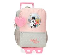 Disney Disney Joumma Minnie Wild Nature Backpack with Trolley Green 25x32x12cm Polyester 9.9L, Green, Backpack with Trolley