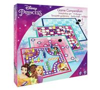 Disney Princess Games Compendium, Enjoy 4 x Board Games, Nine Men's Morris, Draughts, Ludo, Ladders Game, Great Gift For Kids Aged 5+