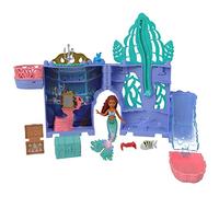 Disney Disney The Little Mermaid Storytime Stackers Ariel’s Grotto Playset, Stackable Dollhouse with Small Doll and 10 Accessories, HPL54