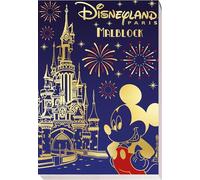 Disney: Disneyland Paris Malblock: Malblock mit Goldfolienprägung und Perforation