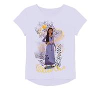 Disney Disney's Wish Movie ASHA & Star Short Sleeve T-Shirt - Sizes 2-16 Girls T-Shirt, Lavender, 4T