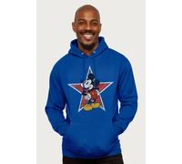 Disney Distressed Mickey Mouse Star Hooded Sweatshirt In Royal Royal