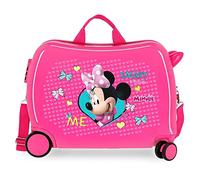 Disney Minnie Happy Helpers Pink Kids Rolling Suitcase 50 x 38 x 20 cm Rigid ABS Combination Lock 34 Litre 2.3 kg 4 Wheels Hand Luggage