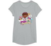 Disney Doc McStuffins Hugs Prescribed T-Shirt T-Shirt, Girls, Heather Grey, Large