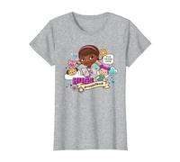 Disney Doc McStuffins Hugs Prescribed T-Shirt T-Shirt, Women, Heather Grey, Small