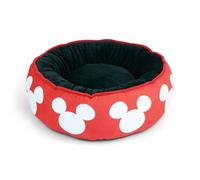 Disney Dog Bed, Mickey Mouse Ears Icon Red, Donut