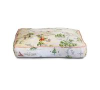 Disney Dog Bed, Winnie The Pooh Hundred Acre Wood Map Beige, Rectangle Gusset