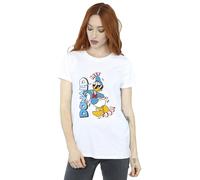 Disney Donald Duck Cool Cotton Boyfriend T-Shirt In White White M