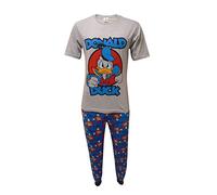 Disney Donald Duck Cuff Leged Men's Two Piece Pyjama Set, Multi, L