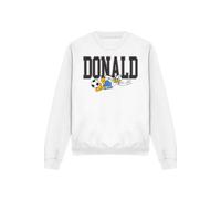 Disney Donald Duck Football Kick Sweatshirt, White | Size: Large Disney White L