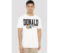 Disney Donald Duck Football Kick T-Shirt, White | Size: 5XL Disney White 5XL