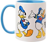 Widdop and Co. - Disney Donald Duck - Light Blue/White Glazed Stoneware Icons & Villains Drinking Cup - Officially Licensed Disney Merchendise (325ml / 11.4oz).