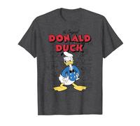 Disney Donald Duck Original Donald How To Draw Background T-Shirt, Men, Dark Heather Grey, 4X-Large