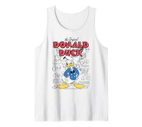 Disney Donald Duck Original Donald How To Draw Background Tank Top