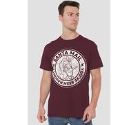 Disney Donald Duck Vintage Naughty List Christmas T-Shirt, Burgundy in Red | Size: 2XL Disney Red 2XL