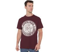 Disney Donald Duck Vintage Naughty List Christmas Unisex T Shirt, Burgundy, Small