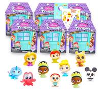 Disney Doorables Blind Bags Set - Bundle with 6 Disney Doorables Mini Figures for Kids, Adults Plus Stickers | Exclusive Series 6 Jeweled Princess Figures