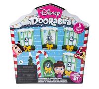 Disney Doorables Series 8 Christmas Countdown Pack, 5 Mystery Figures, Holiday Themed Collectibles Set, Ages 5+