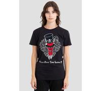 Disney Women's Dr. Facilier Valentine, Voo Doo You Love? T-Shirt, Black | Size: Medium Disney Black M