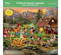 Disney Dreams by Thomas Kinkade Studios 17-Month 2026-2027 Family Wall Calendar