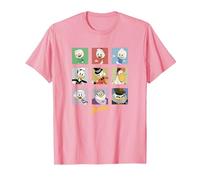 Disney Duck Tales Group Shot Colored Box Up Portraits T-Shirt, Men, Pink, Medium