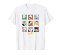 Disney Duck Tales Group Shot Colored Box Up Portraits T-Shirt, Men, White, Large