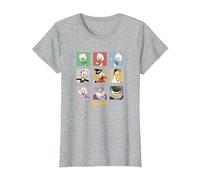Disney Duck Tales Group Shot Colored Box Up Portraits T-Shirt, Women, Heather Grey, Large