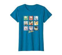 Disney Duck Tales Group Shot Colored Box Up Portraits T-Shirt, Women, Sapphire Blue, Medium