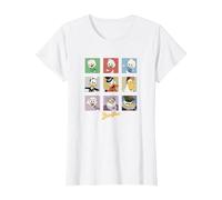 Disney Duck Tales Group Shot Colored Box Up Portraits T-Shirt, Women, White, Medium
