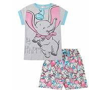 Disney Dumbo Be Happy Ladies Short Cotton Pyjamas (14-16) Blue