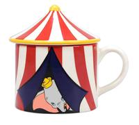 Disney Dumbo Circus Shaped Dishwasher & Microwave Safe Mug with Lid 400mL