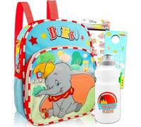 Disney Dumbo Mini Backpack Set for Kids - Bundle with 12" Dumbo Backpack with Water Bottle, Tattoos, More | Disney Dumbo Backpack Set for Boys, Girls, Dumbo Backpack, Dumbo Mini Backpack Set, Dumbo