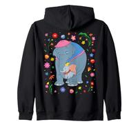 Disney Dumbo & Mrs. Jumbo Elephant Mom and Baby Son Collage Zip Hoodie