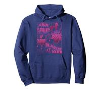 Disney Dumbo Pink Elephants On Parade Pullover Hoodie, Adult Unisex, Navy Blue, Medium